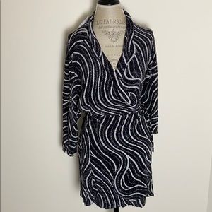 Zara shimmery wrap dress